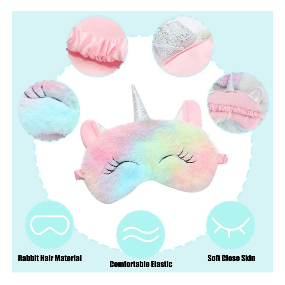 Foto 2 | Máscara Para Dormir Unicornios 4pz Belug  Colores