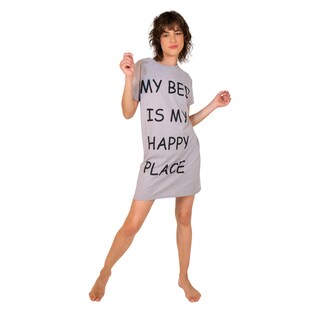 Foto 3 | Camisón I Love Shape M9036 de Algodón con Estampado Gris