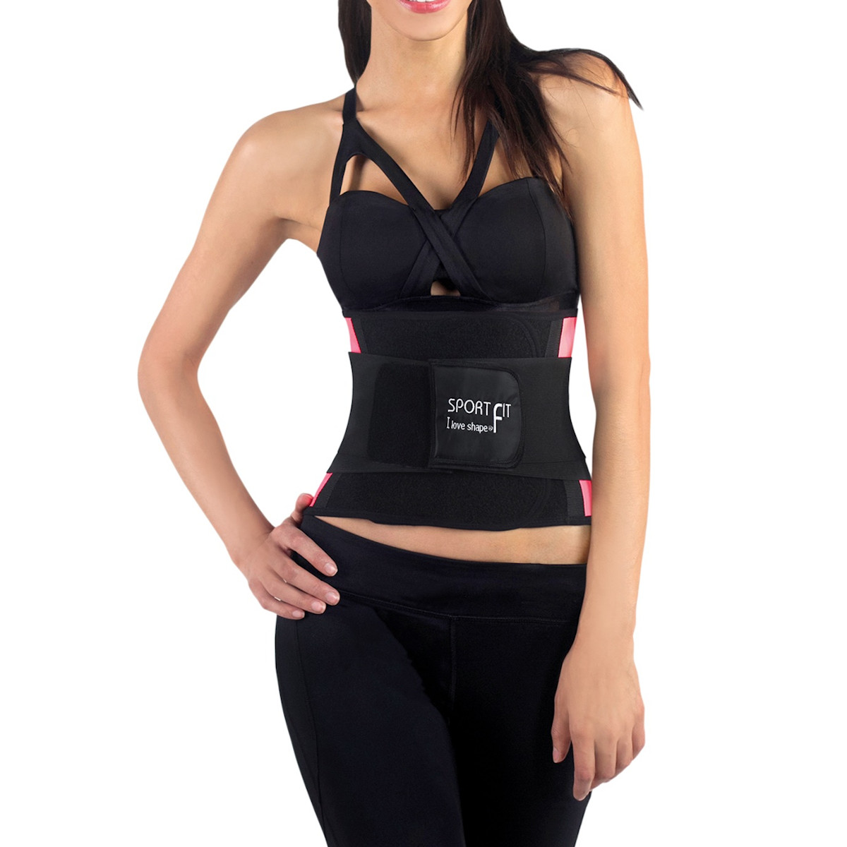 Foto 2 pulgar | Faja Cinturilla Deportiva Reductora Rosa I Love Shape M2017