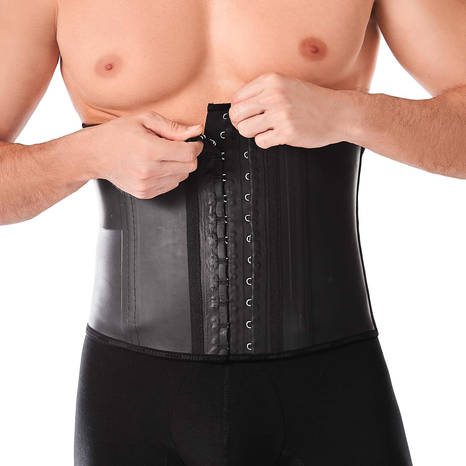 Foto 4 pulgar | Cinturilla Látex Clásica Ann Chery Negra para Hombre