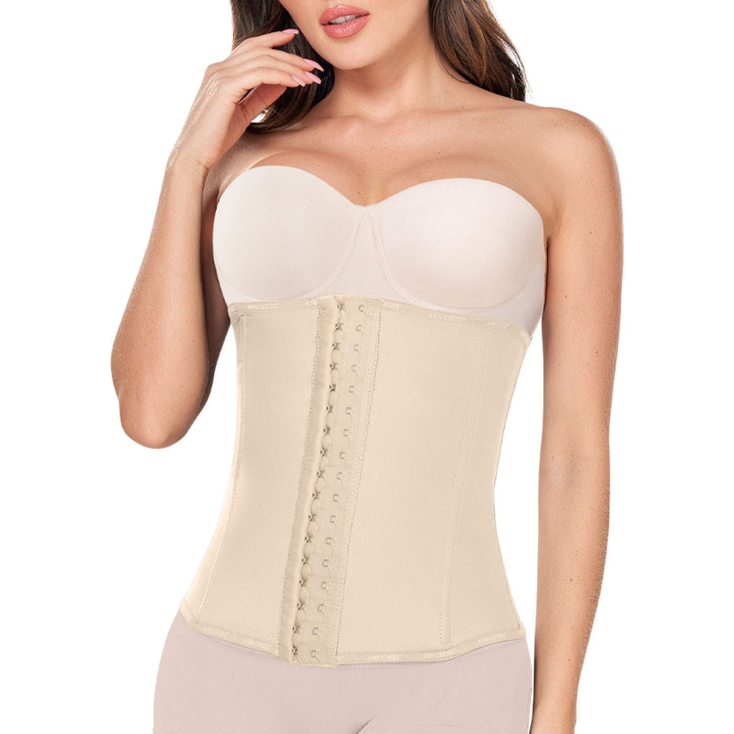 Foto 4 pulgar | Cinturilla Ann Chery con Broches Powernet Excelencia Color Beige