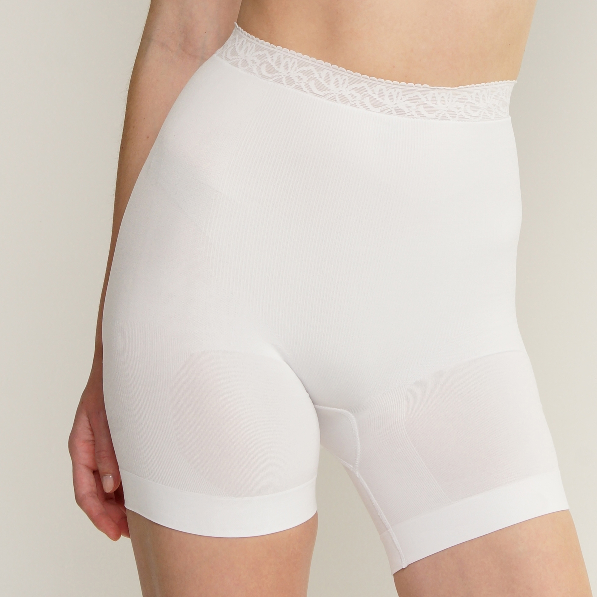 Foto 3 | Bóxer Control Aylon Blanco para Mujer
