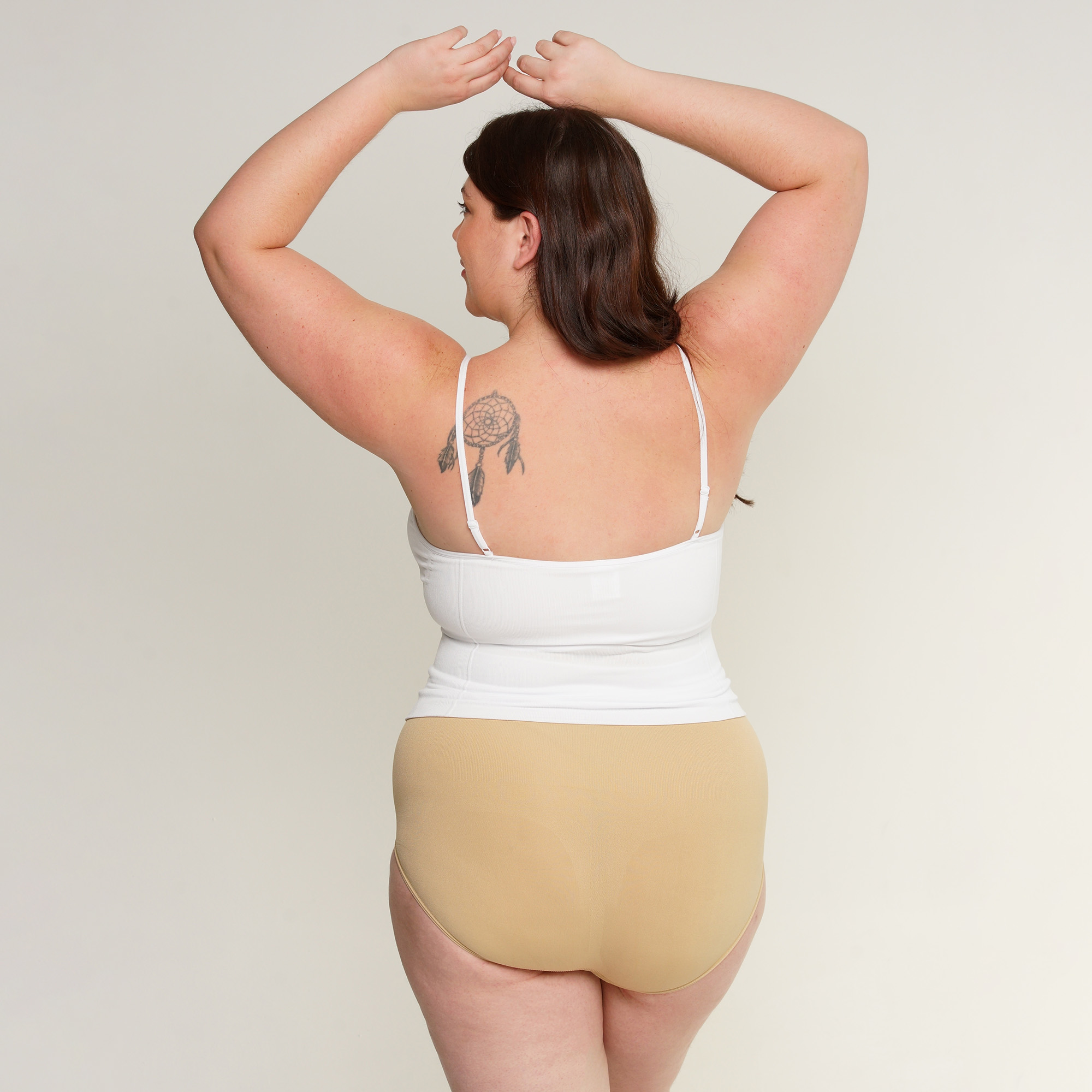 Foto 3 pulgar | Camiseta Modeladora Aylon con Soporte en Busto 840 Blanco