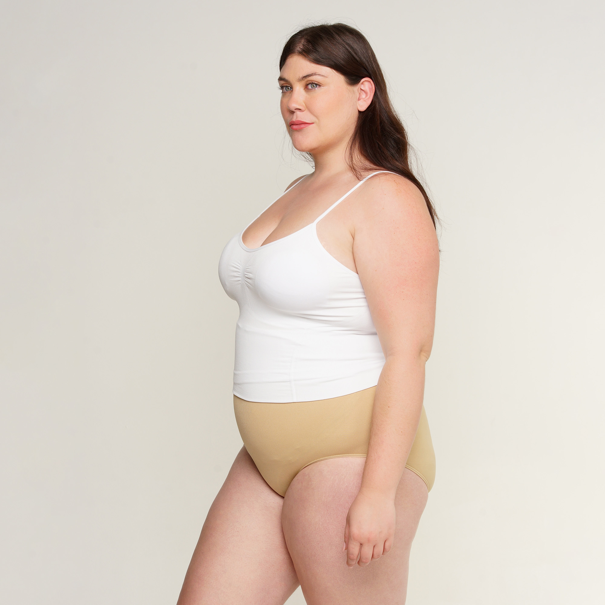 Foto 4 pulgar | Camiseta Modeladora Aylon con Soporte en Busto 840 Blanco