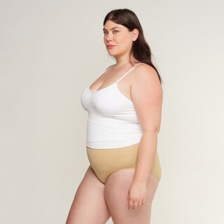 Foto 3 | Camiseta Modeladora Aylon con Soporte en Busto 840 Blanco