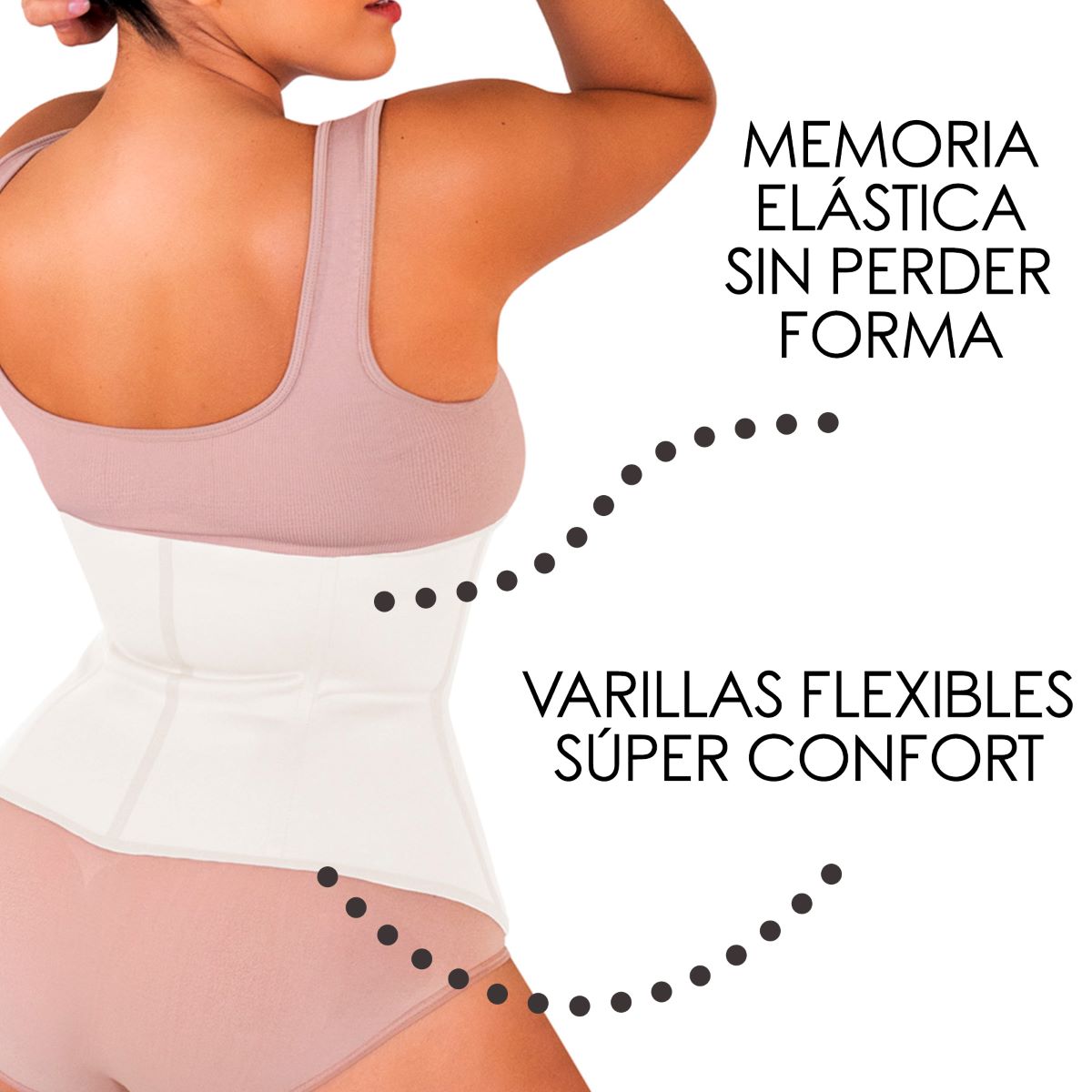 Foto 5 | Faja Reductora Cinturilla Térmica Látex Con Algodón I Love Shape M2010
