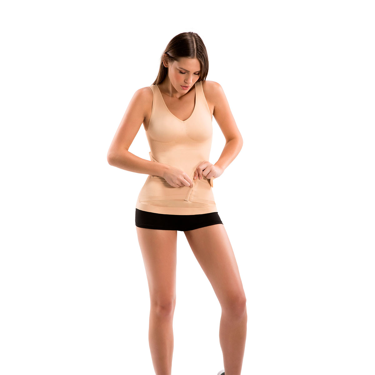 Foto 3 pulgar | Faja Moldeadora De Figura Tv Ofertas Comfy Slim Color Beige Con Control De Cintura Ajustable