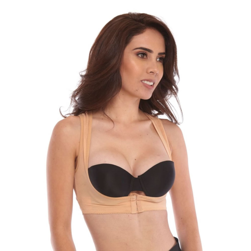 Corrector de Postura para Mujer, Levanta Busto Bellati 310 color Beige Mejora la Postura
