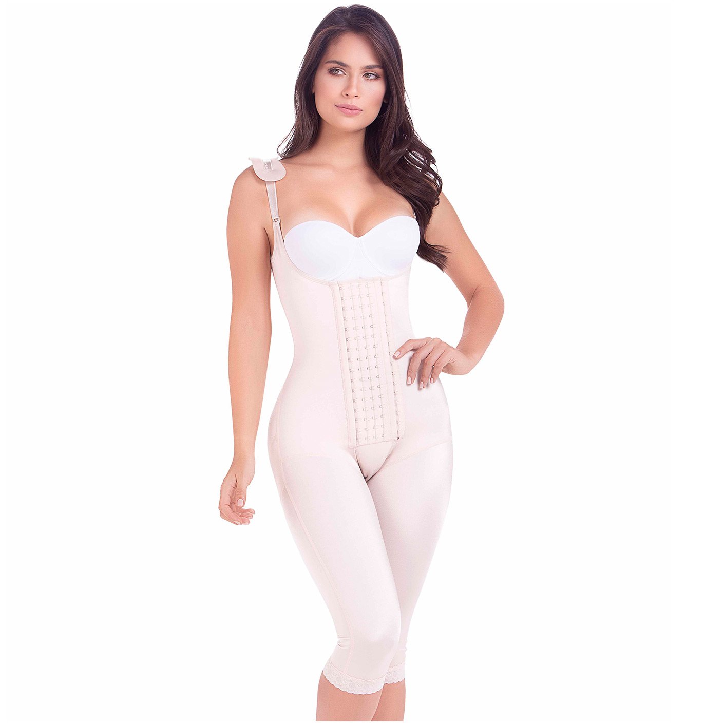 Fajas Colombianas Completas Postquirúrgica Mariae 9312 color Beige para Mujer