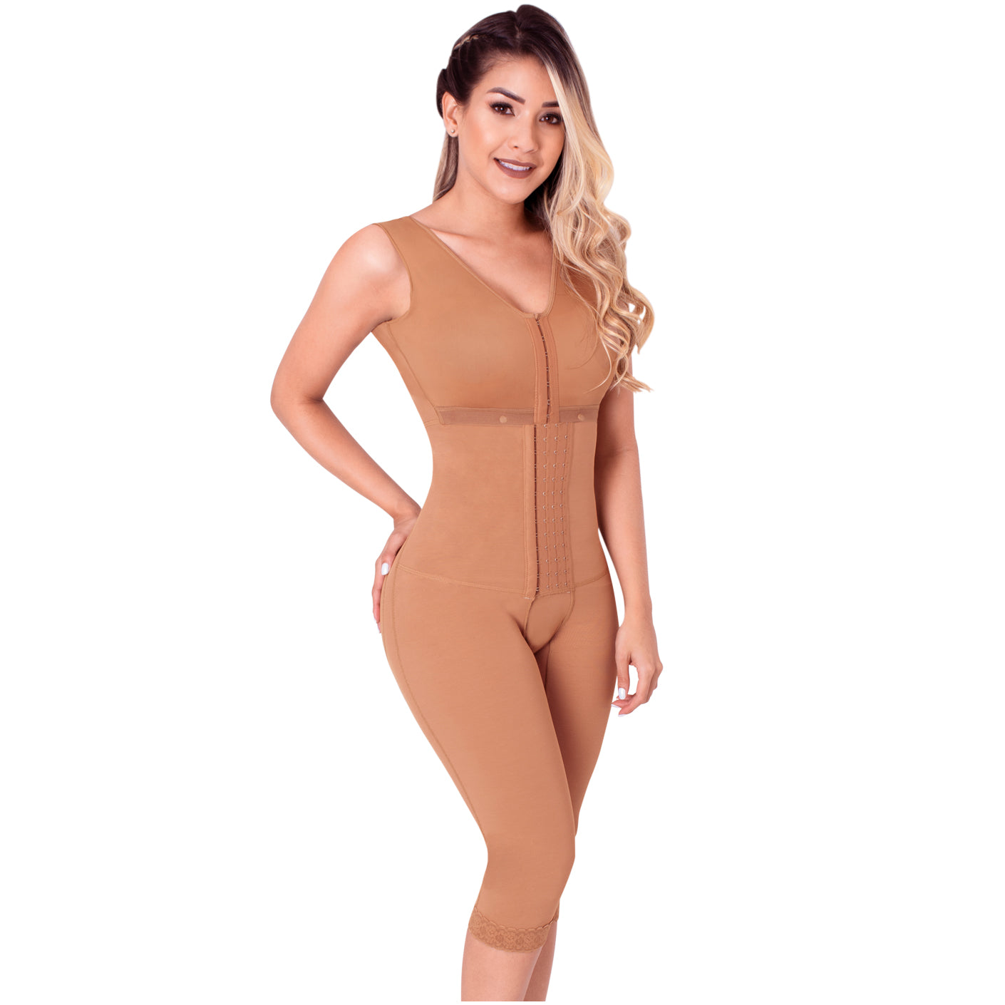 Faja Colombiana Sonryse 052 Moldeadoras Postparto color Marrón