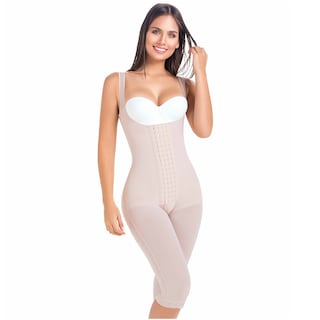 Foto 1 | Fajas Colombianas Completas Postparto Levanta Glúteos Mariae 9382 color Beige