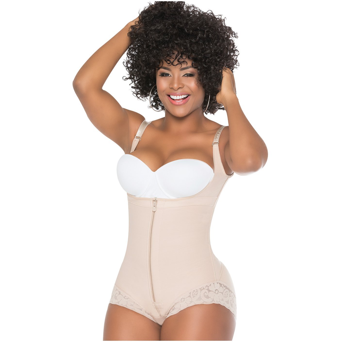 Faja Colombiana Salome SAL-413-BG color Beige con Control de Abdomen