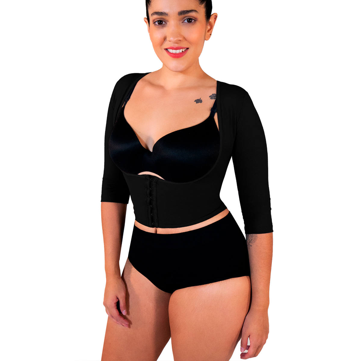 Foto 2 pulgar | Faja Slim Top I Love Shape color Negro