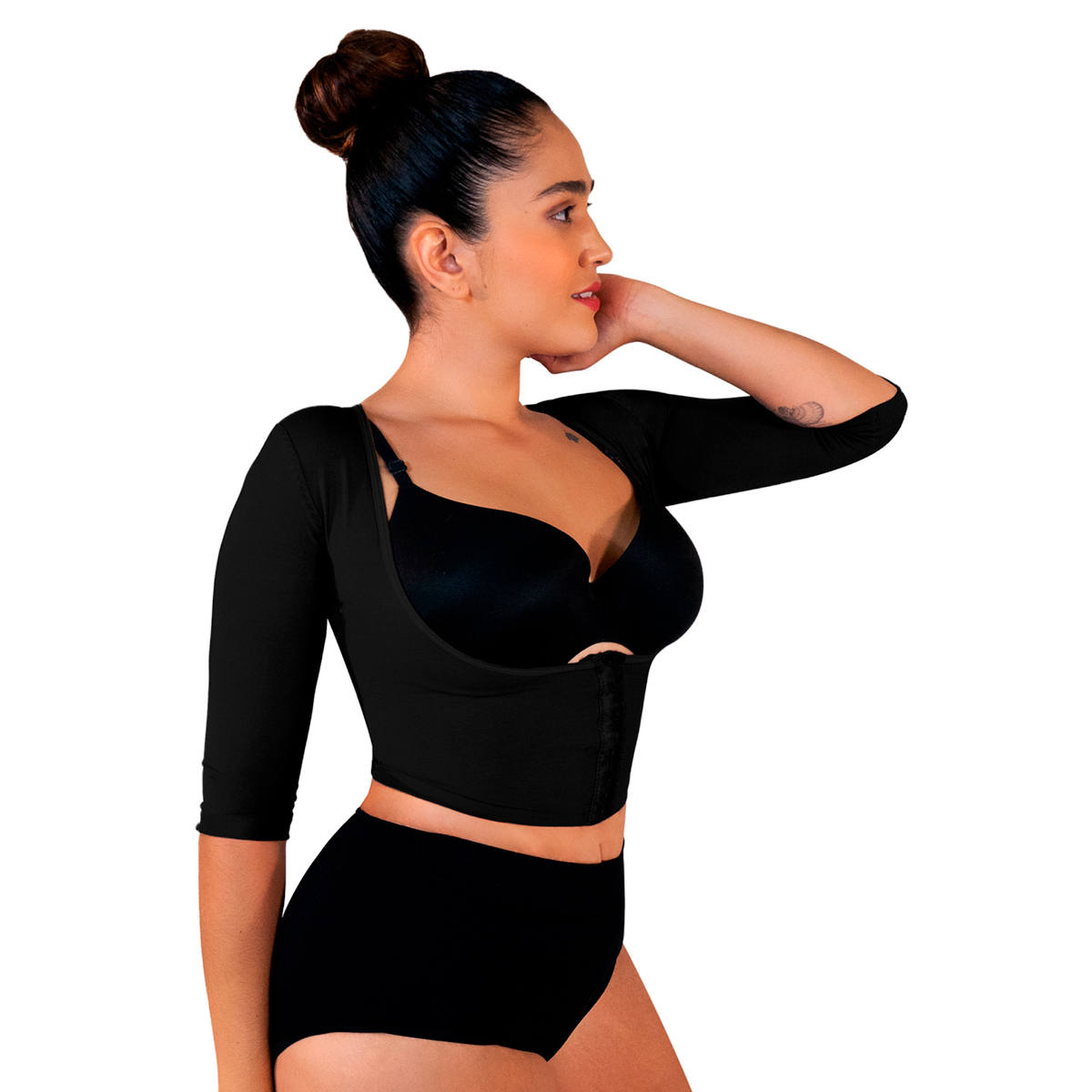 Foto 3 pulgar | Faja Slim Top I Love Shape color Negro