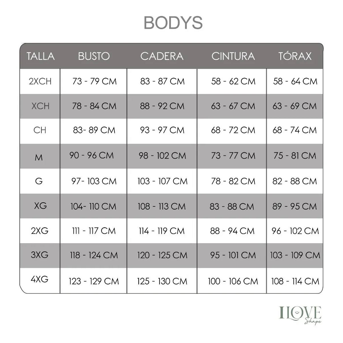 Foto 4 pulgar | Body con Control I Love Shape color Nude para Mujer