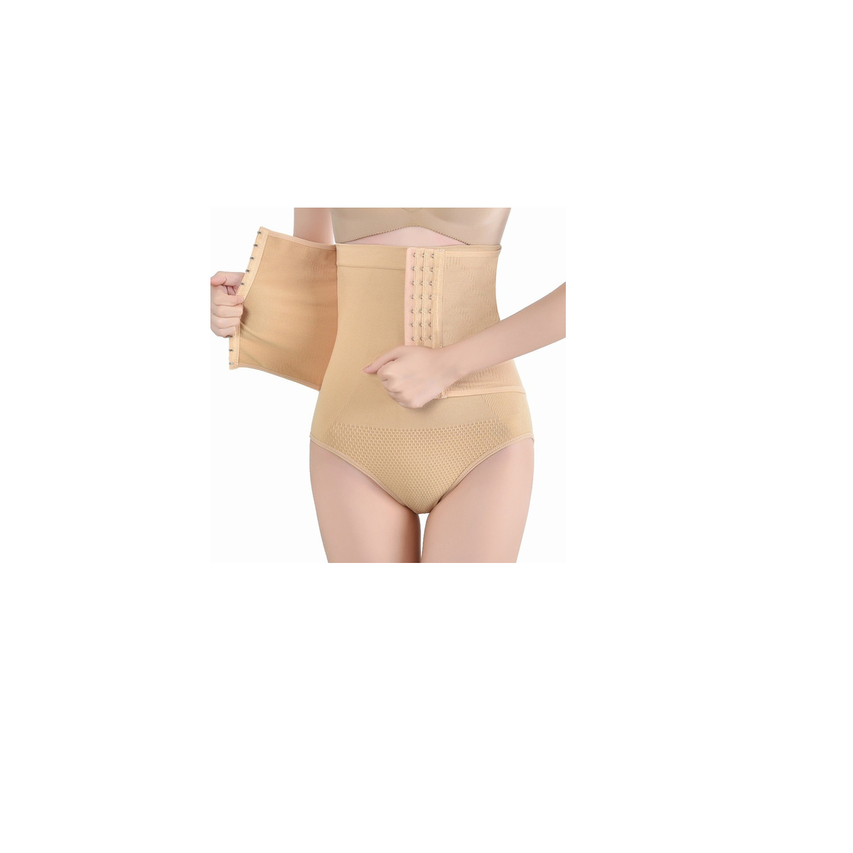 Panty Faja Calzón Levanta Pompa Doble Compresión Reductora M/l Eo Safe Importsesi-754 Beige