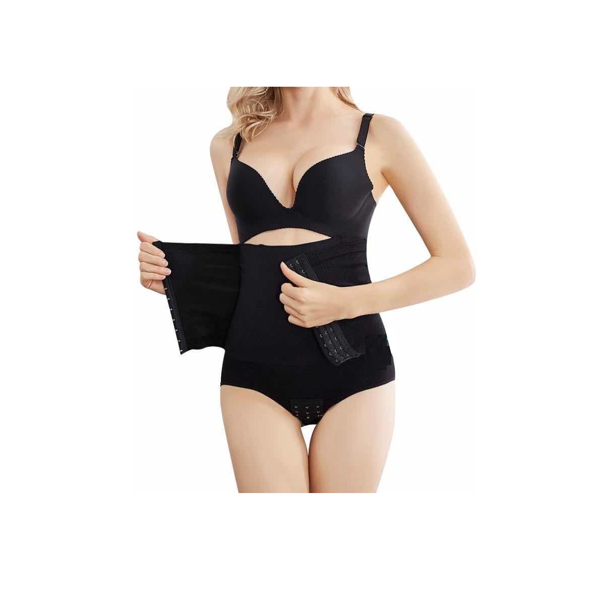 Panty Faja Calzón Levanta Pompa Doble Compresión Reductora  Xl/ 2xl Eo Safe Imports Esi-751 Negro