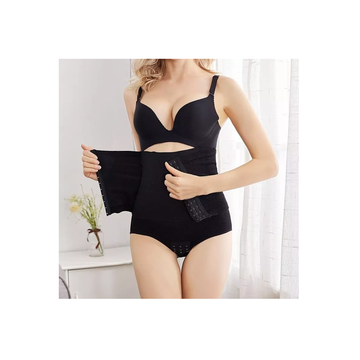 Foto 2 | Panty Faja Calzón Levanta Pompa Doble Compresión Reductora M-l Eo Safe Imports Esi-750 Negro