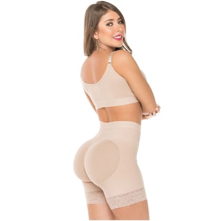 Foto 2 | Faja Colombiana de Short Cintura Alta Salome 0321 color Beige