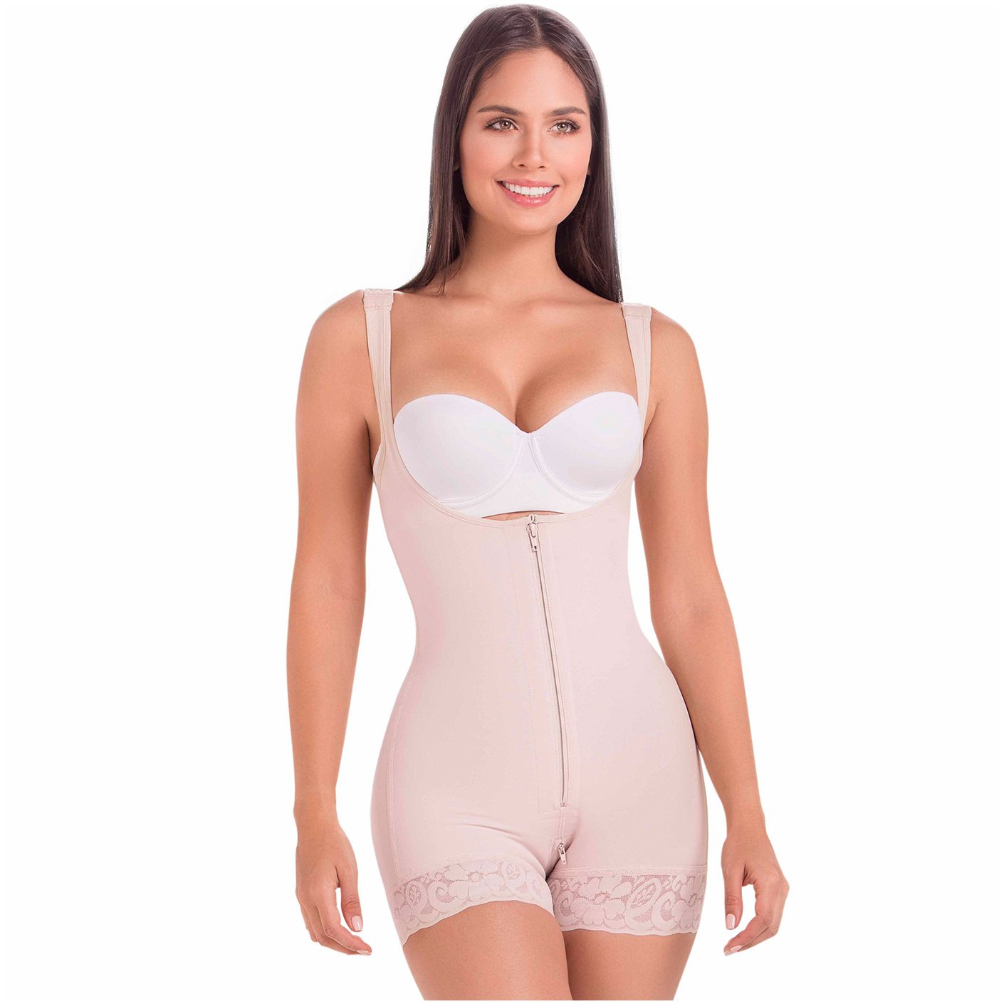 Faja Colombiana Corta Postparto Mariae 9831 color Beige