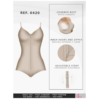 Foto 3 | Faja Colombiana Salome SAL-420-BG color Beige Moldeadoras