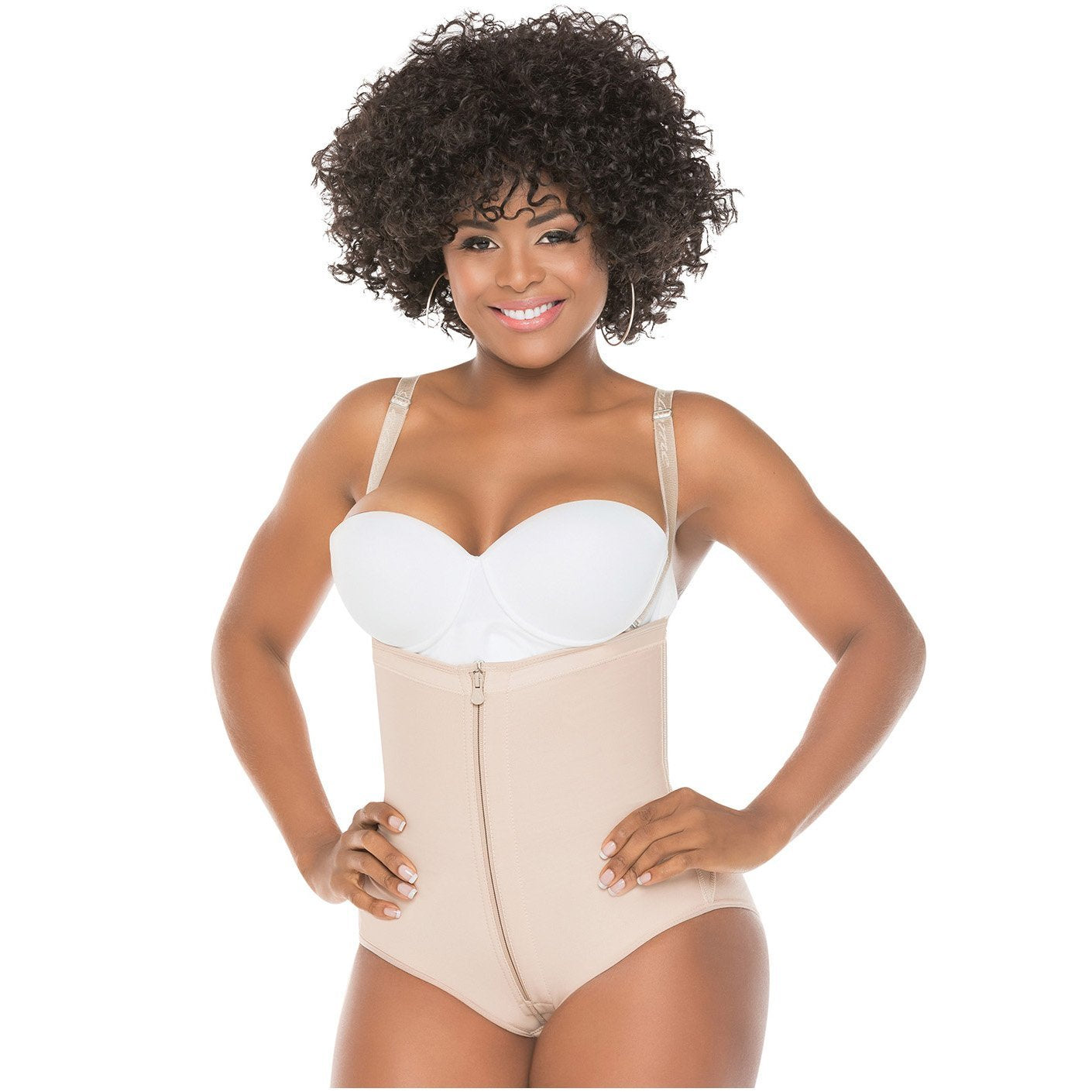 Faja Colombiana Salome SAL-418-BG color Beige Control Abdominal