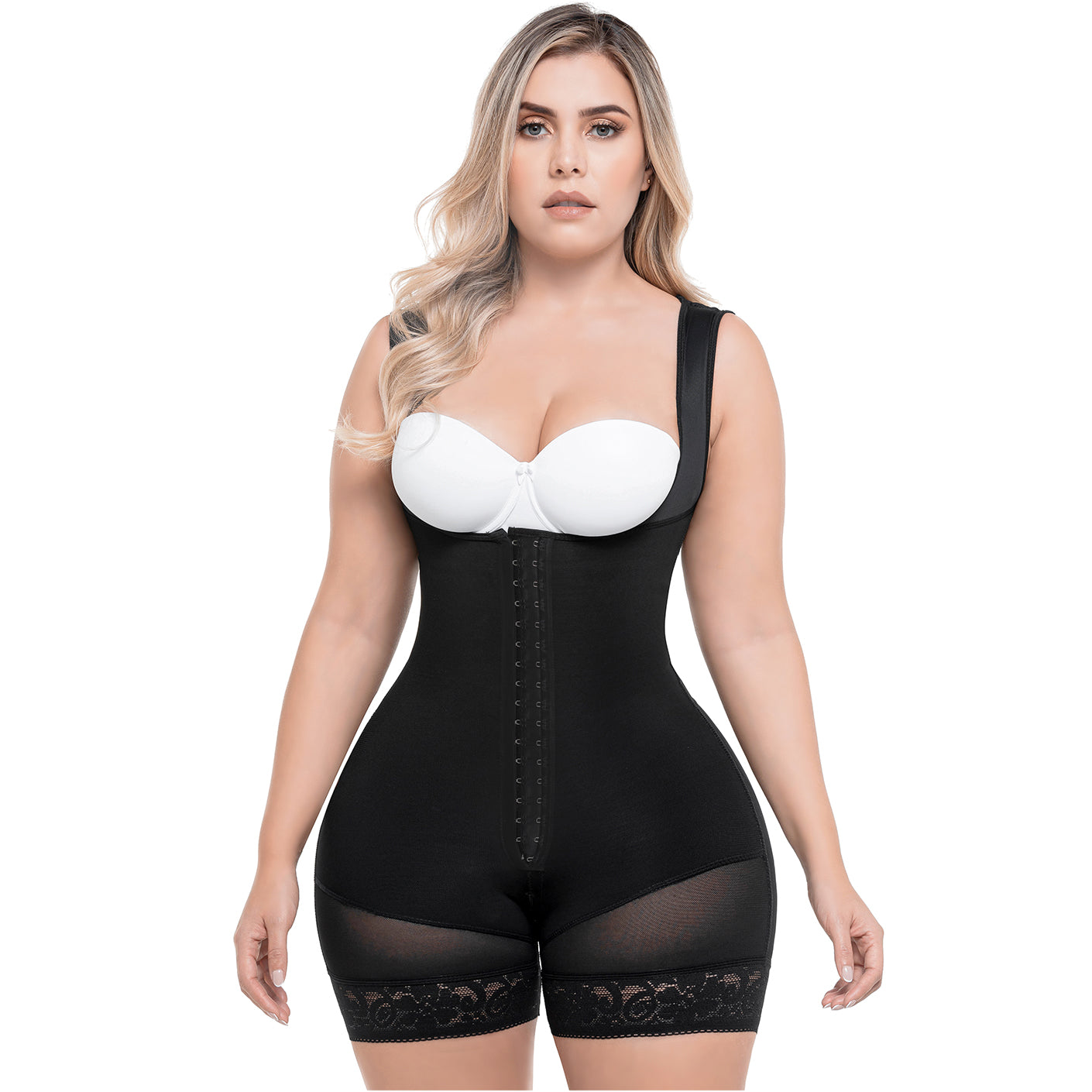 Faja Colombiana Sonryse SON-211BF-NE color Negro Postparto y Push Up