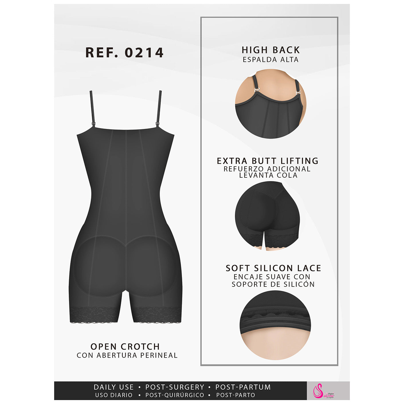 Foto 5 pulgar | Mariae Fu112 Fajas Colombianas Tipo Vestido Strapless Reductora
