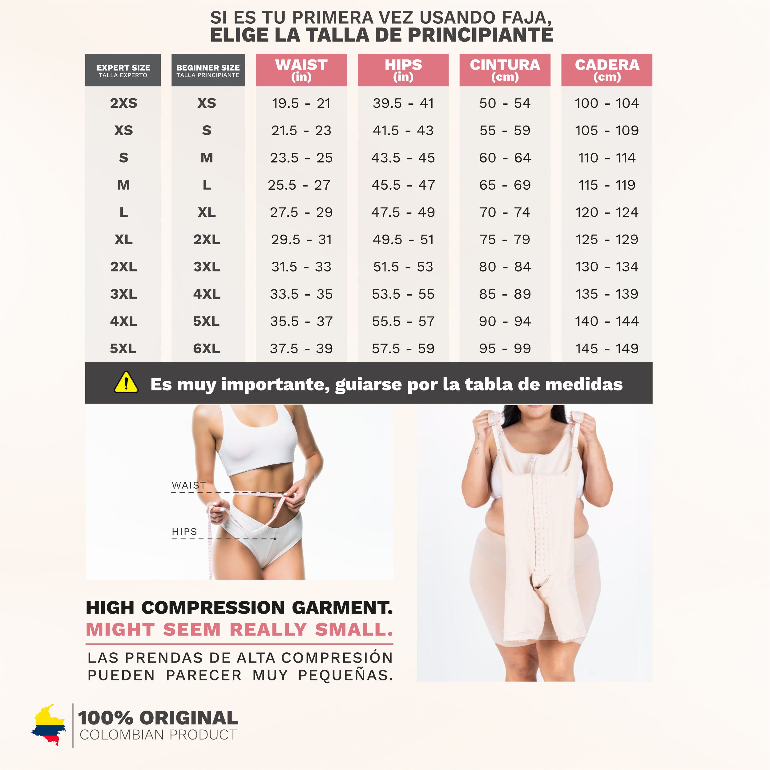 Foto 4 pulgar | Faja Postquirúrgica Colombianas  MariaE Completa color Beige
