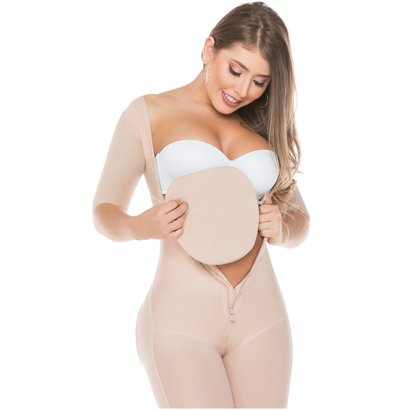 Tabla de Compresión Abdominal Salome SAL-2507-BG Beige para Abdominoplastia