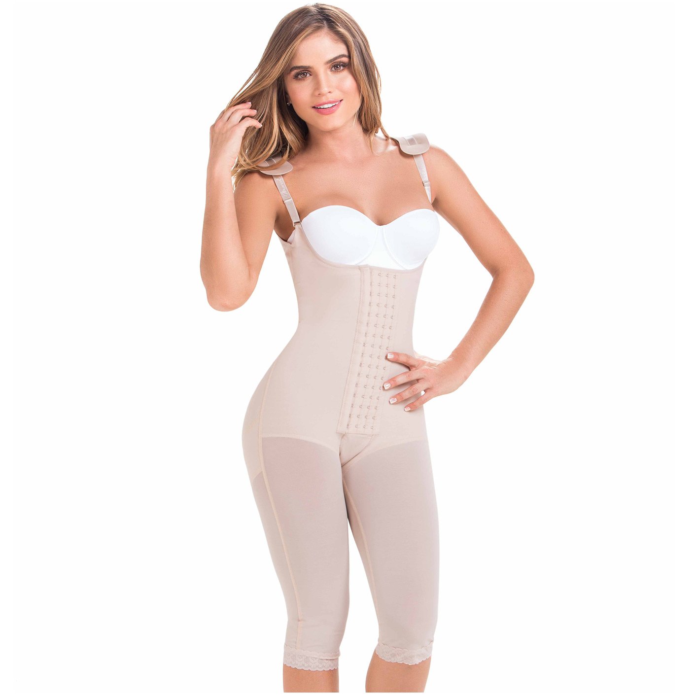 Foto 2 pulgar | Faja Postquirúrgica Colombianas  MariaE Completa color Beige
