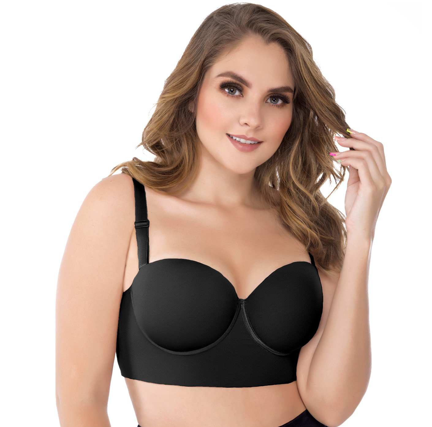 Foto 2 pulgar | Uplady 8034 Brasieres Sosten Colombianos Control Rollitos Modernos Strapless Push Up