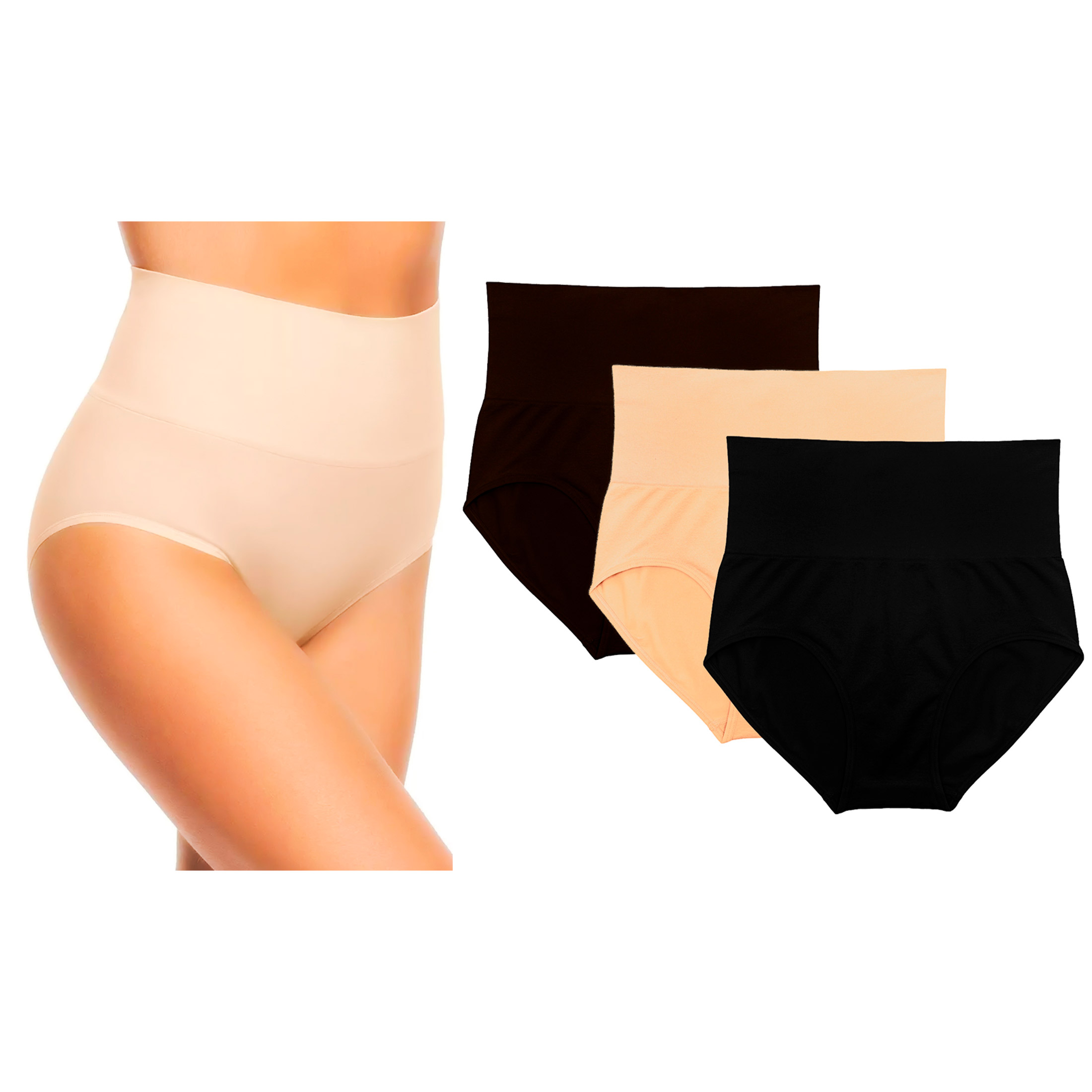 Panty Faja Tatys Fashion con Compresión Media Colores Diferentes 3 Piezas para Mujer