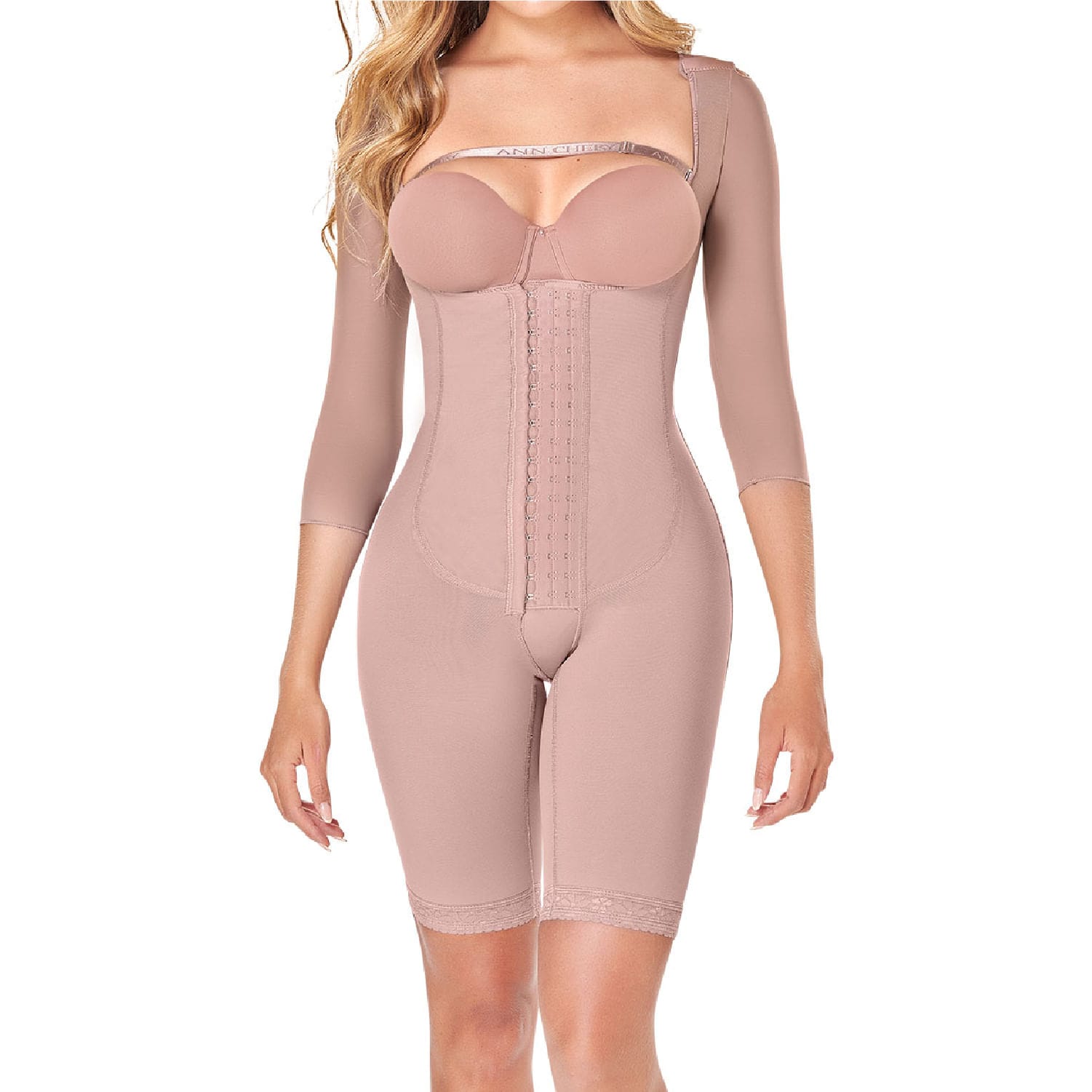 Faja Postoperatorio Ann Chery Marrón con Mangas para Mujer $3,026