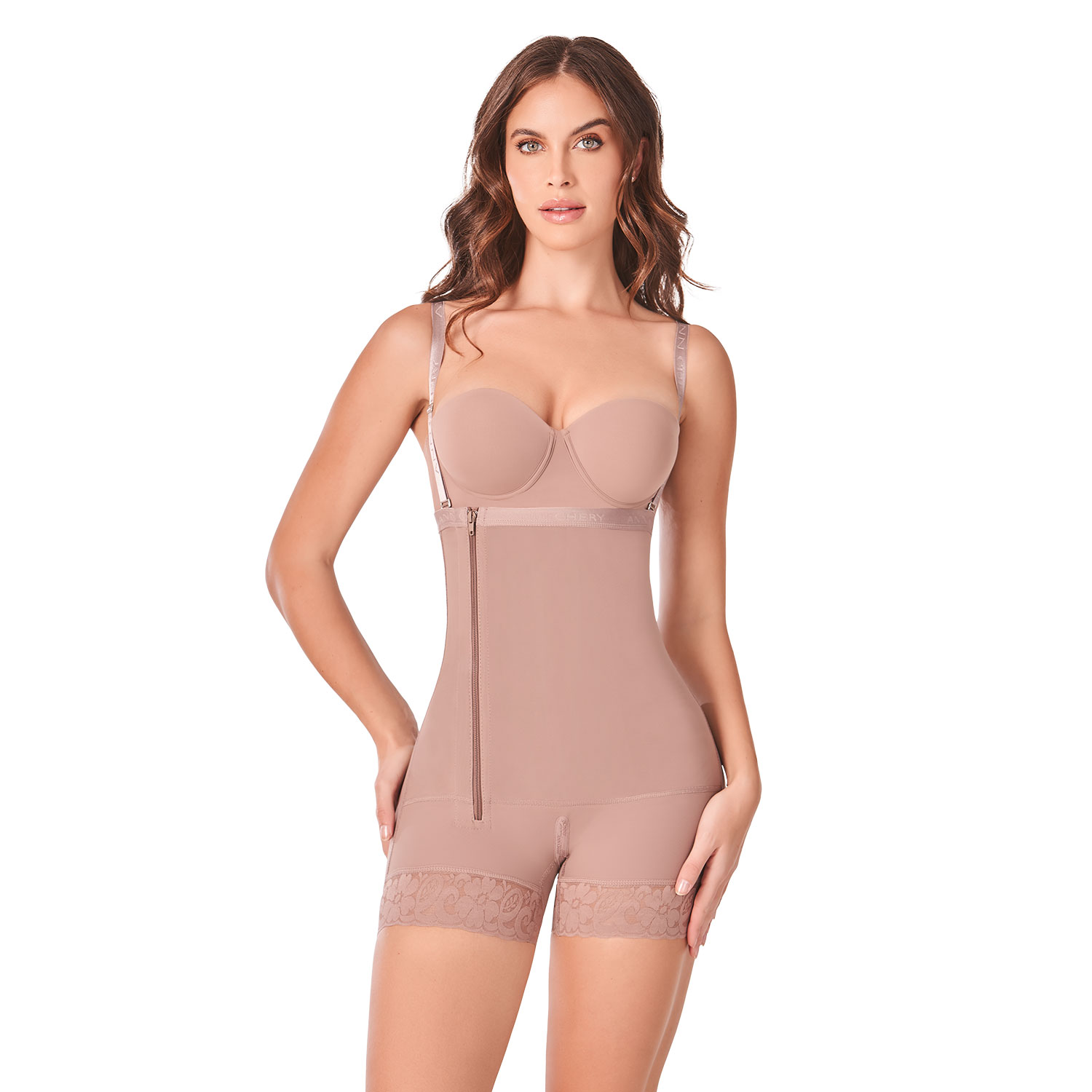 Foto 2 pulgar | Faja Strapless Ann Chery Tipo Short Comfort Melanie Color Cocoa