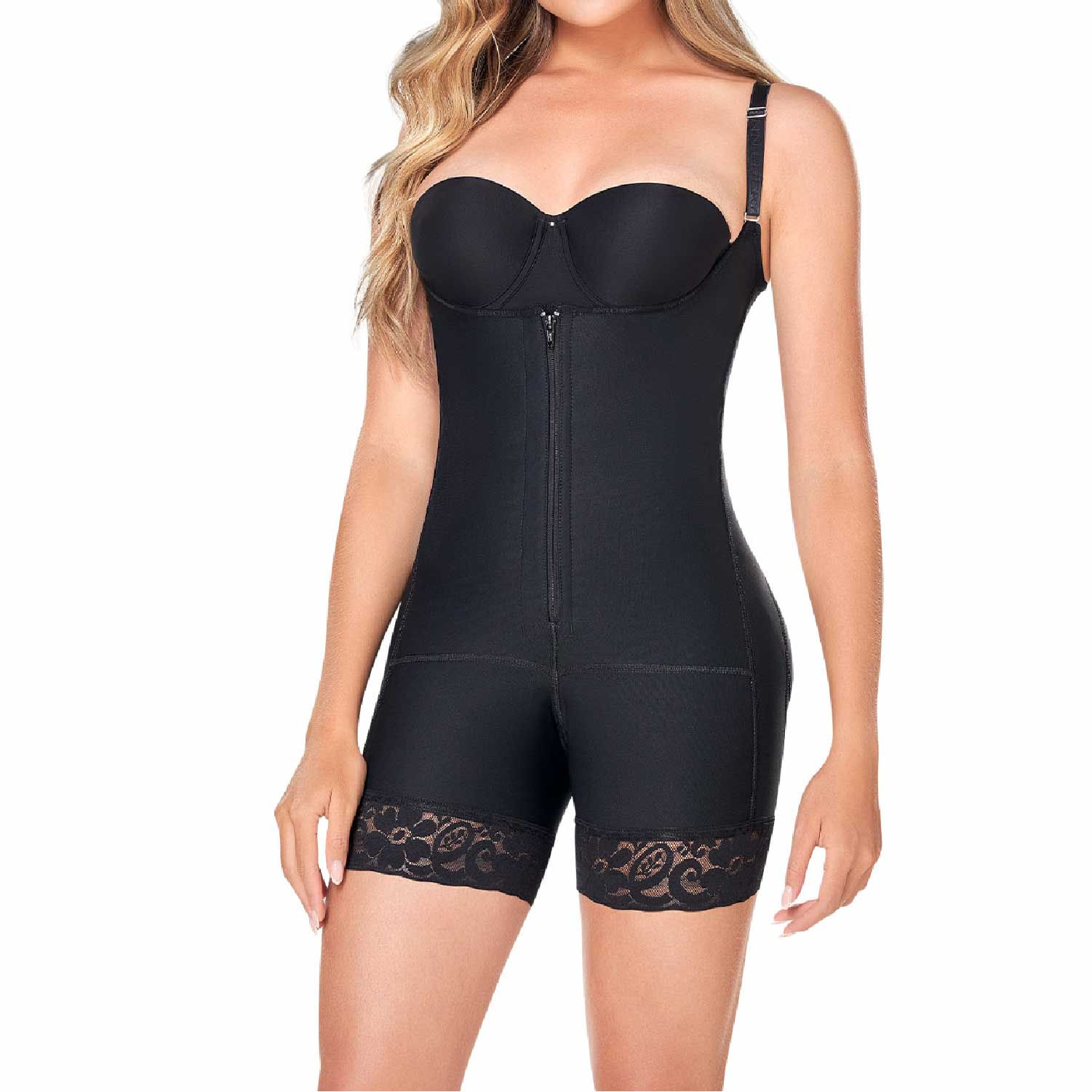 Faja Tipo Short Ann Chery Powernet Titi Color Negro