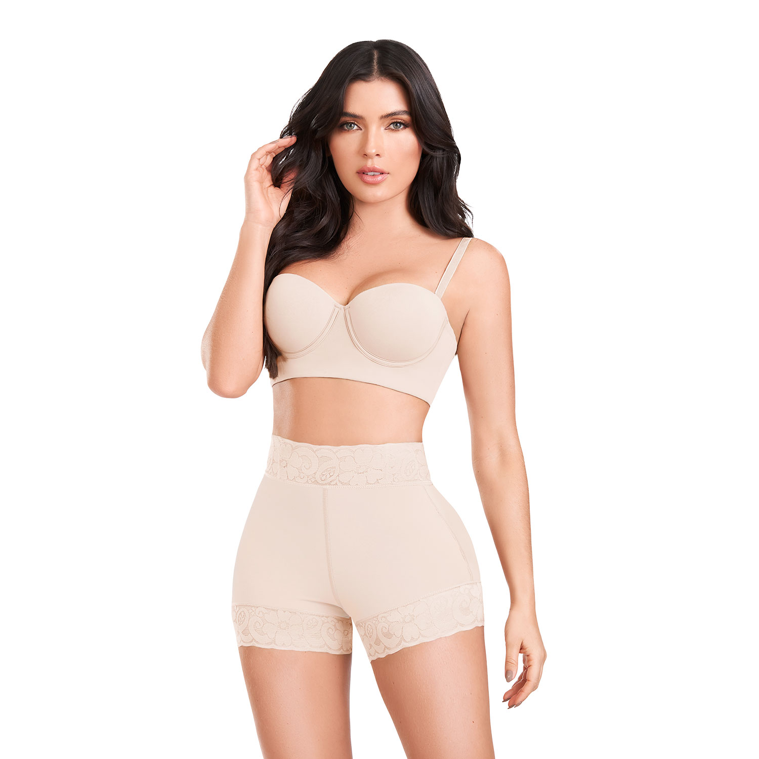 Short Ann Chery Levanta Glúteos Power Secret con Realce Invisible Color Beige