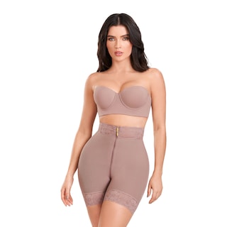 Foto 1 | Short Alto Ann Chery Cierre Power Secret con Realce Invisible Marrón para Mujer