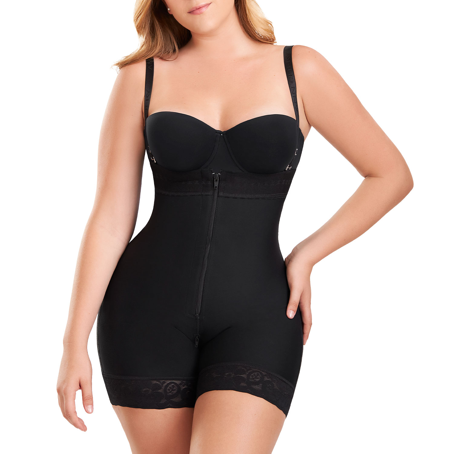 Foto 3 pulgar | Faja Strapless Ann Chery Tipo Short Power Secret Con Realce Invisible Color Negro