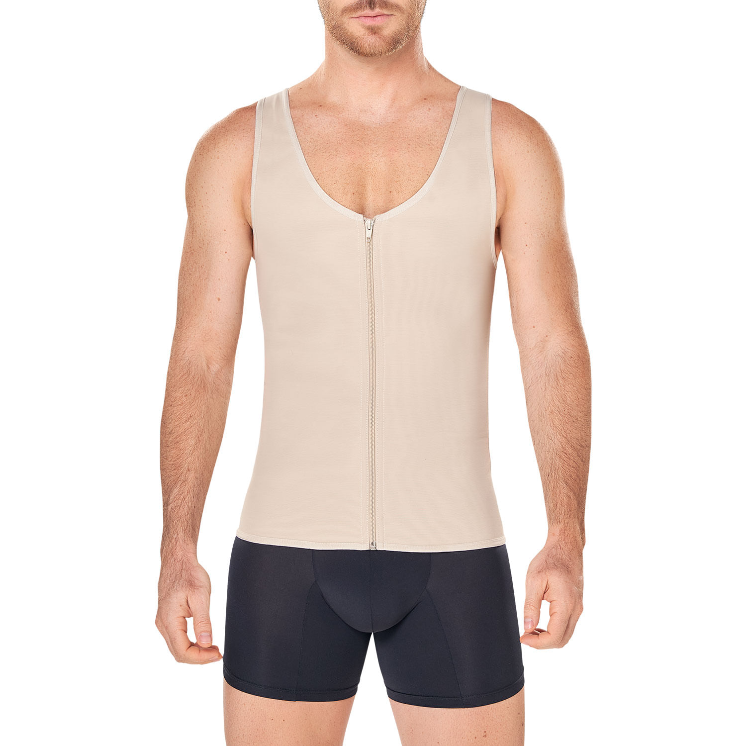 Foto 2 | Chaleco Ann Chery Powernet Beige con Cierre para Hombre