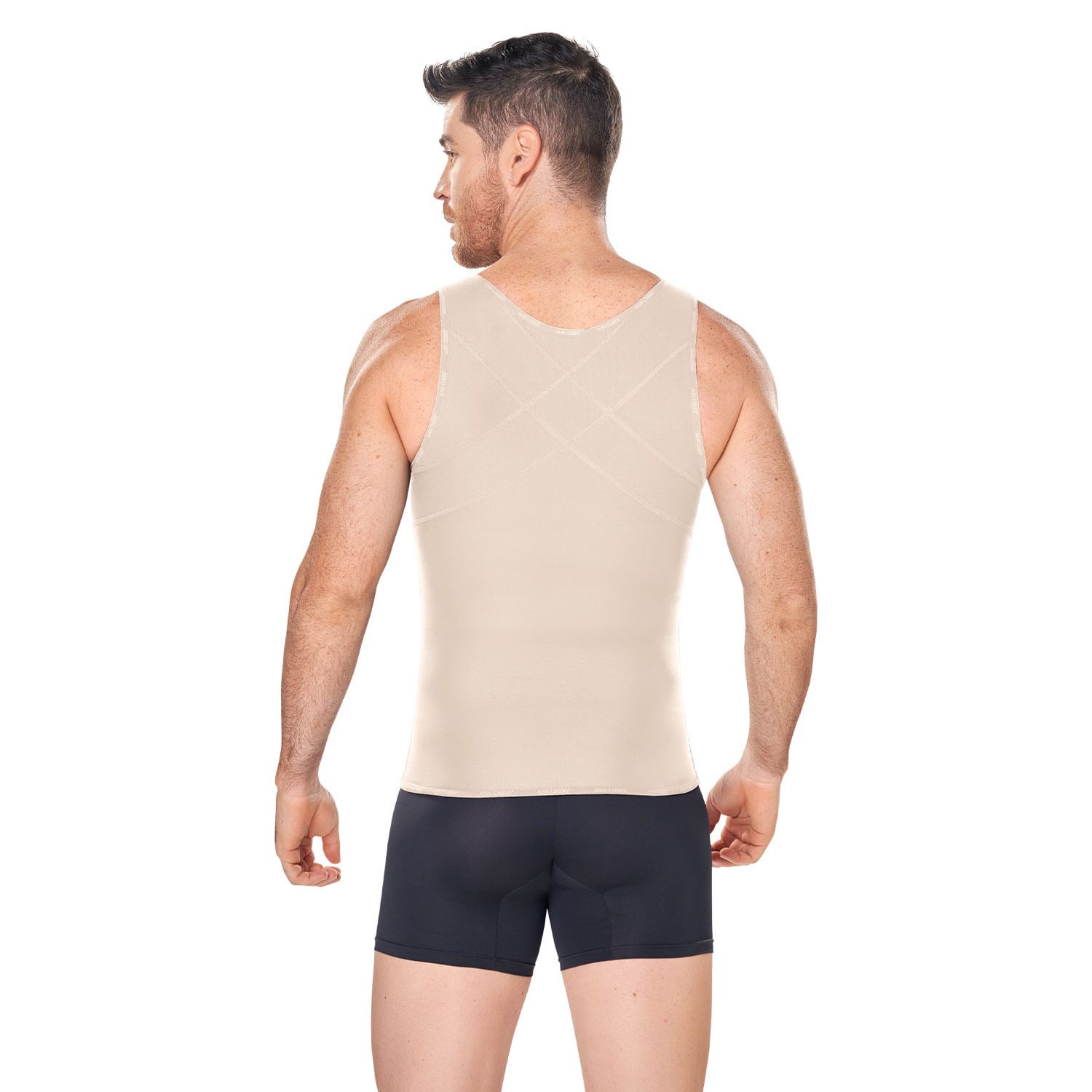 Foto 4 pulgar | Chaleco Ann Chery Powernet Beige con Cierre para Hombre