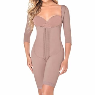 Foto 1 | Faja Postoperatorio Full Body A La Rodilla Ann Chery Marrón para Mujer