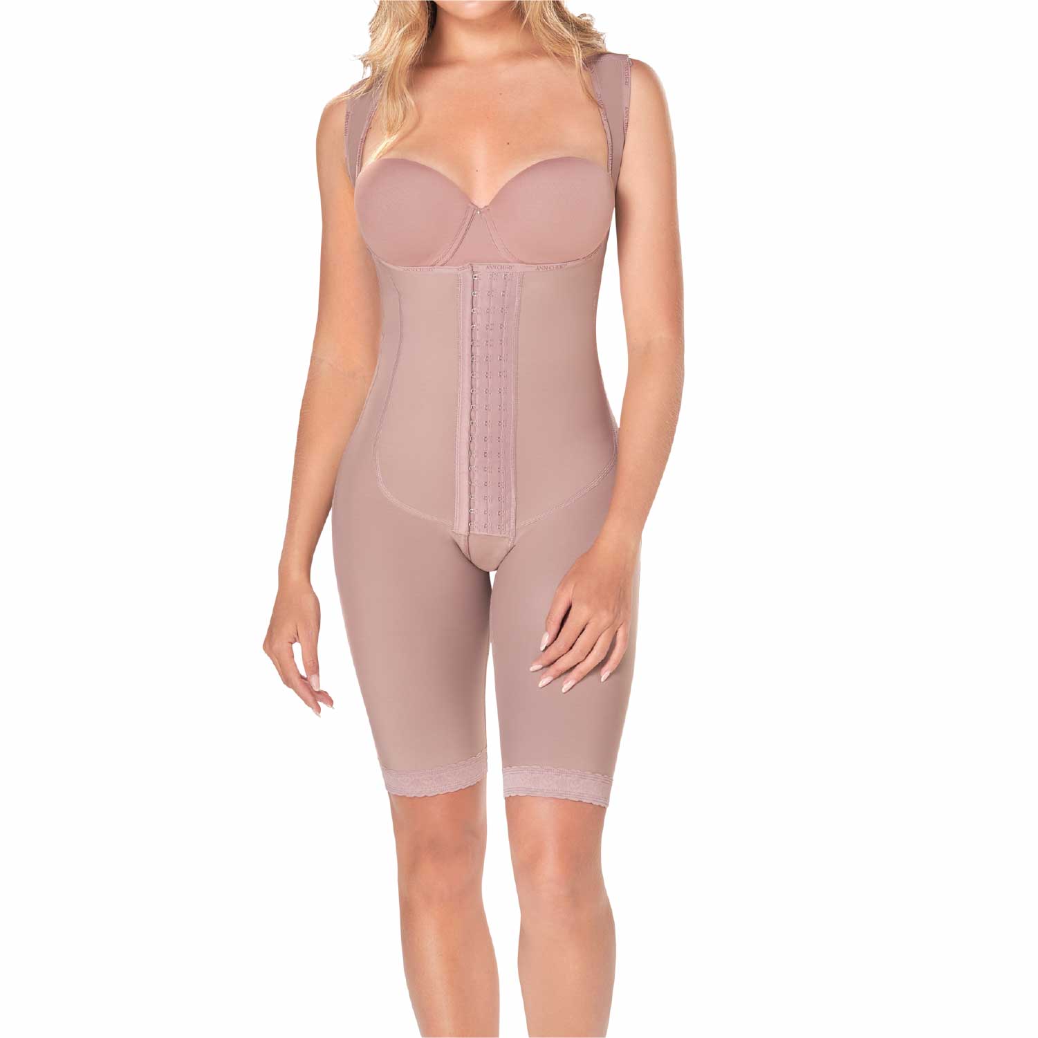 Faja Postoperatorio A La Rodilla Soft Ingrid color Cocoa