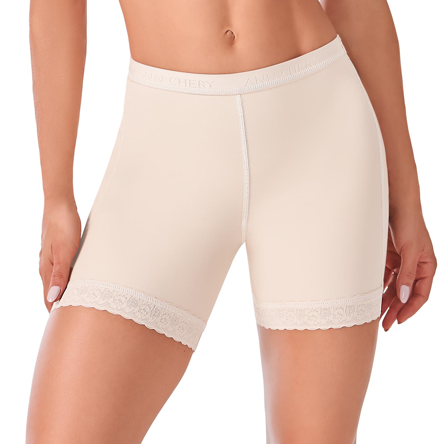 Foto 6 pulgar | Short Levanta Cola Powernet Amalia Mujer Color Beige