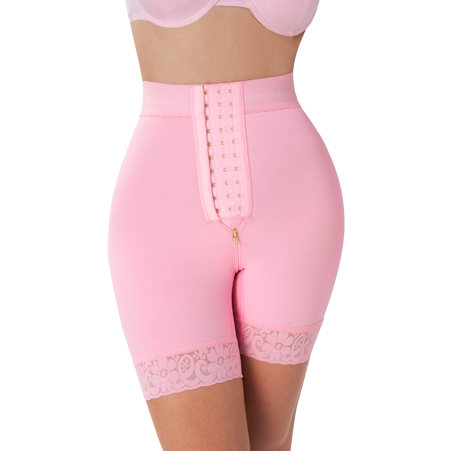 Foto 5 | Short Alto Levanta Glúteos Broches Con Realce Invisible Power Secret Mujer Color Rosa