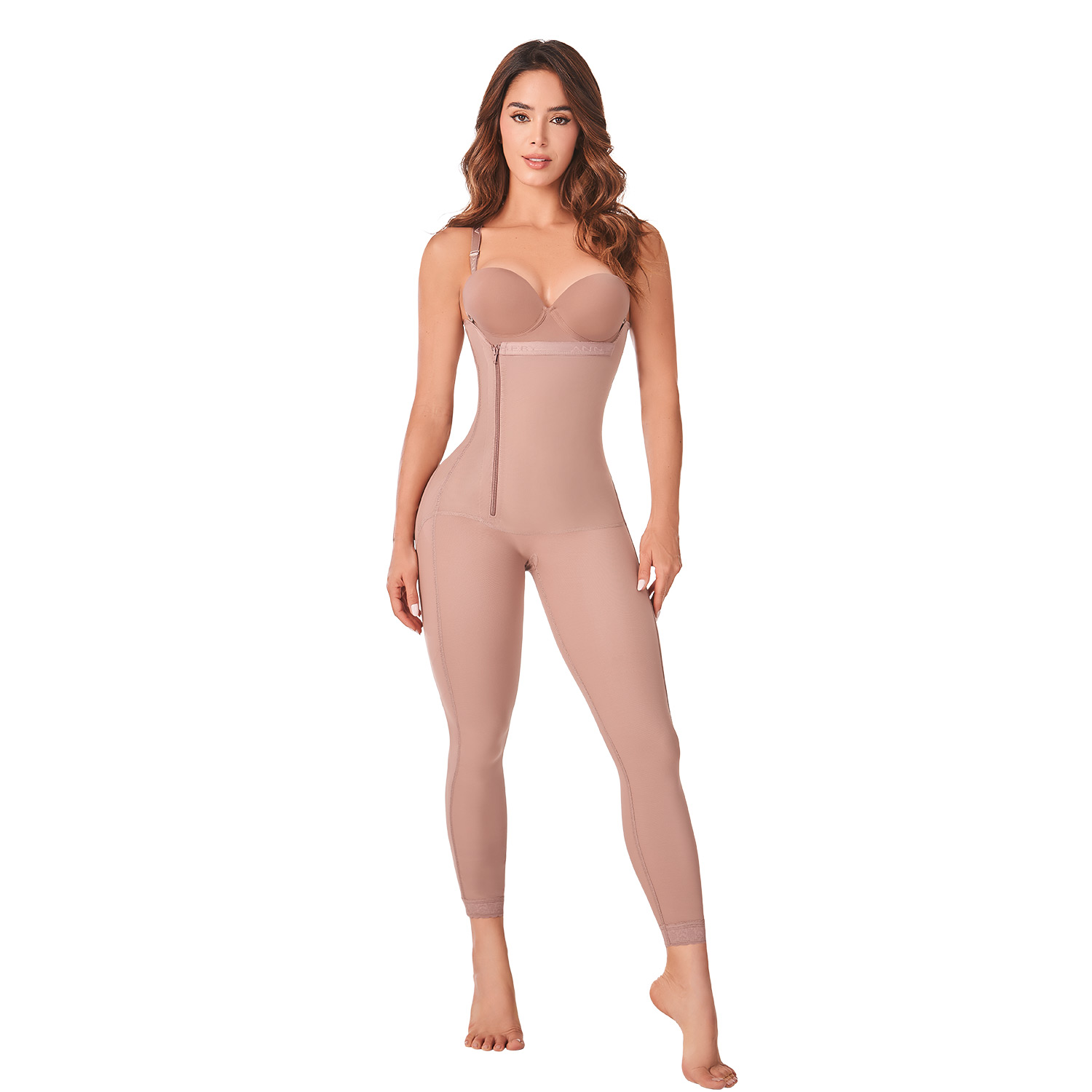 Faja Colombiana Full Body Postoperatorio Comfort Mujer Color Cocoa