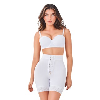 Foto 1 | Short Alto Levanta Glúteos Broches Con Realce Invisible Power Secret Mujer Color Blanco