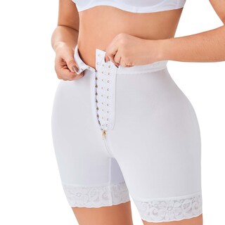 Foto 3 | Short Alto Levanta Glúteos Broches Con Realce Invisible Power Secret Mujer Color Blanco