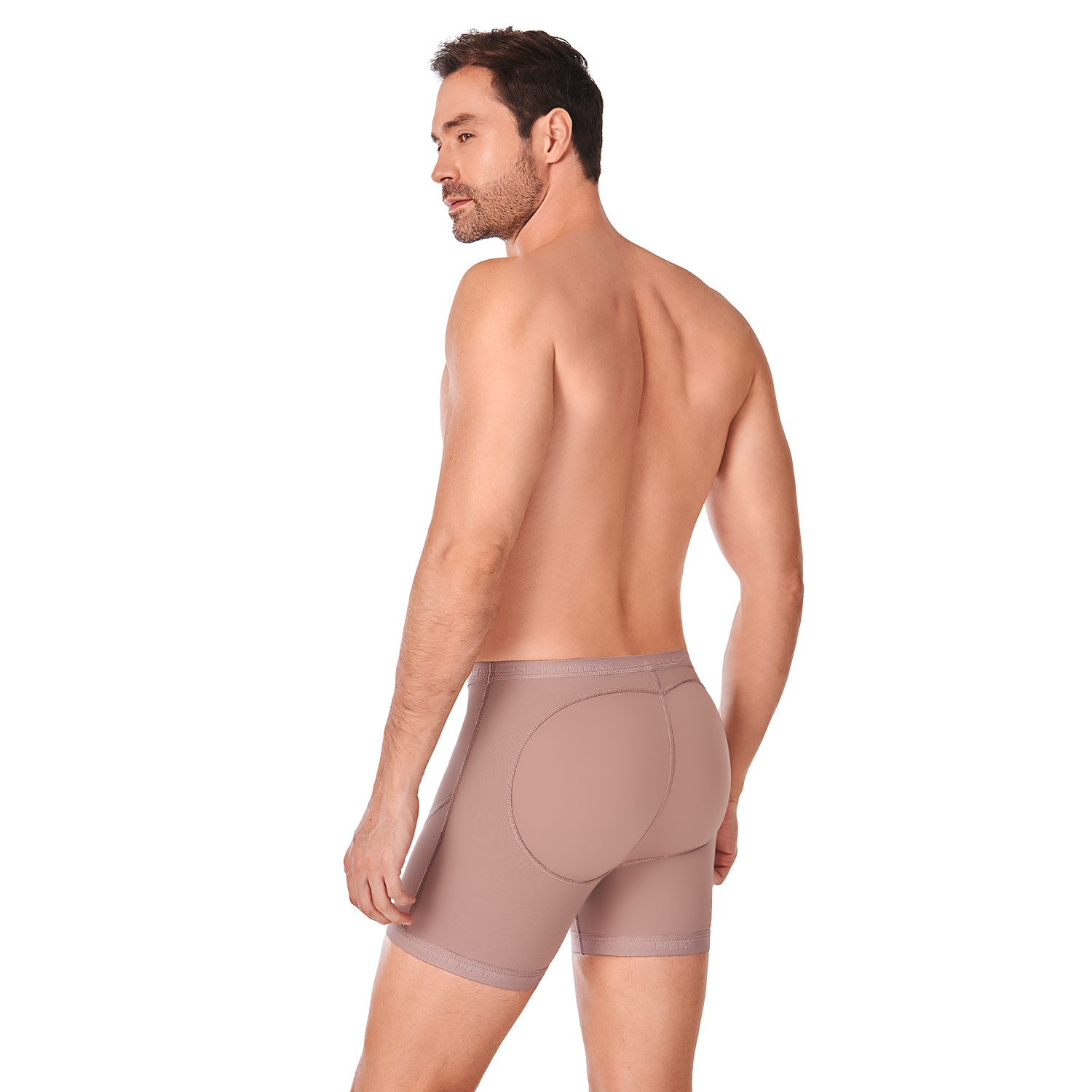 Foto 4 pulgar | Short tipo Faja para Hombre color Cocoa