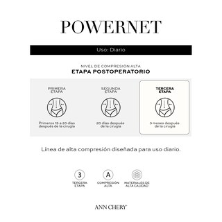 Foto 6 | Faja Colombiana Ann Chery Tipo Body Panty Powernet Beige